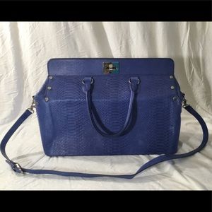 Charles Jourdan Agatha embossed Dr bag